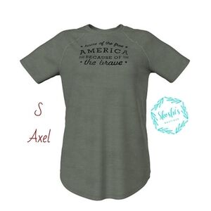 LuLaRoe 4th of July Axel Graphic T-Shirt